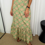 VESTIDO VERDE ESTAMPADO