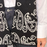 COLETE MALHA PRETO CORNUCÓPIAS