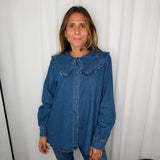 CAMISA JEANS GOLA BABETE