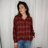 CAMISA BORDEAUX ESTAMPADA