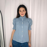 CAMISA FAVOS MANGA CURTA AZUL