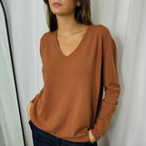 CAMISOLA MALHA TELHA