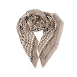 ECHARPE BANDANAS BEGE