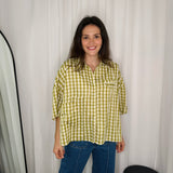 CAMISA OVERSIZED VICHY VERDE