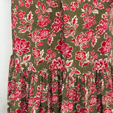 VESTIDO CAQUI FLORES