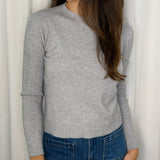 CAMISOLA MALHA DECOTE REDONDO CINZA