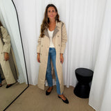 TRENCH COAT BEGE PIED POULE