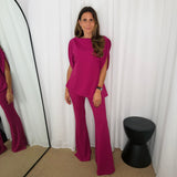 CONJUNTO TÚNICA E CALÇAS FUCSIA