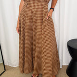 CONJUNTO TOP E SAIA VICHY