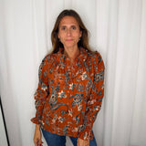 CAMISA FLORES TELHA
