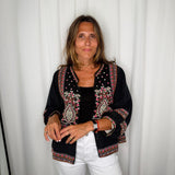 KIMONO PRETO BORDADOS