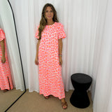 VESTIDO ALGODÃO ANIMAL PRINT NEON
