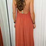VESTIDO TELHA PEDRAS