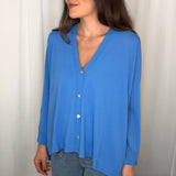 CARDIGAN MALHA FRIA AZULÃO