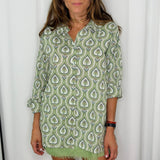 CAMISA ESTAMPADA VERDE LIMA