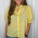 CAMISA AMARELA RISCAS