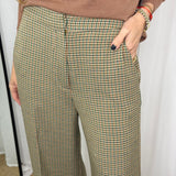 CALÇAS ESCOCÊS VERDE E CAMEL