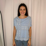 T-SHIRT AZUL BANDANAS