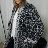 KIMONO ANIMAL PRINT CINZA