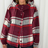 CASACO ESCOCÊS BORDEAUX
