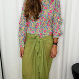 CAMISA ESTAMPADA VERDE