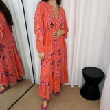 VESTIDO CORAL CORNUCÓPIAS