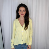 CARDIGAN MALHA AMARELO