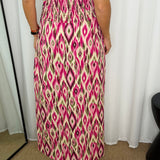 CONJUNTO TOP E SAIA IKAT