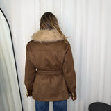 CASACO NOBUCK GOLA PELO