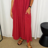 VESTIDO ROSA VELHO PEDRAS