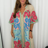 CAMISEIRO BEGE COM BORDADOS