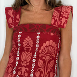 CONJUNTO TOP E SAIA ROSA VELHO