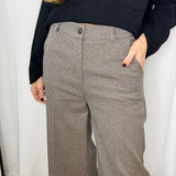 CALÇAS PIED POULE BEGE