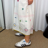 SAIA BRANCA BORDADOS