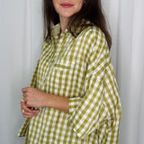 CAMISA OVERSIZED VICHY VERDE