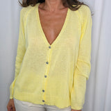 CARDIGAN ALGODÃO AMARELO