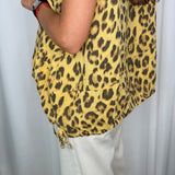 TOP LINHO AMARELO ANIMAL PRINT