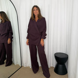 CAMISA TRESPASSE BORDEAUX