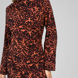 BF - VESTIDO MANCHADO TELHA E PRETO