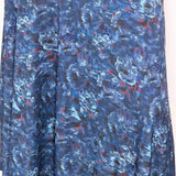 VESTIDO MALHA SEDA ASSIMÉTRICO AZUL ESTAMPADO