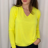 CAMISOLA MALHA AMARELO NEON
