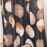 VESTIDO MALHA SEDA PRETO ESTAMPADO BEGE E TELHA