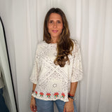 T-SHIRT BANDANAS CRU COM BORDADOS