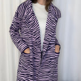 KIMONO COMPRIDO ZEBRA ROXO E LILÁS