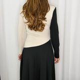 VESTIDO PRETO E BRANCO