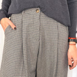 BF - CALÇAS PREGAS PIED POULE