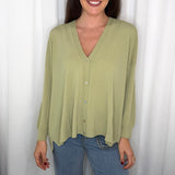 CARDIGAN MALHA FRIA VERDE