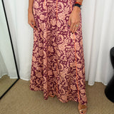 VESTIDO BERINGELA COM FLORES