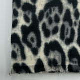 ECHARPE ANIMAL PRINT PRETO E BRANCO