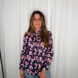 CAMISA AZUL MARINHO ESTAMPADA